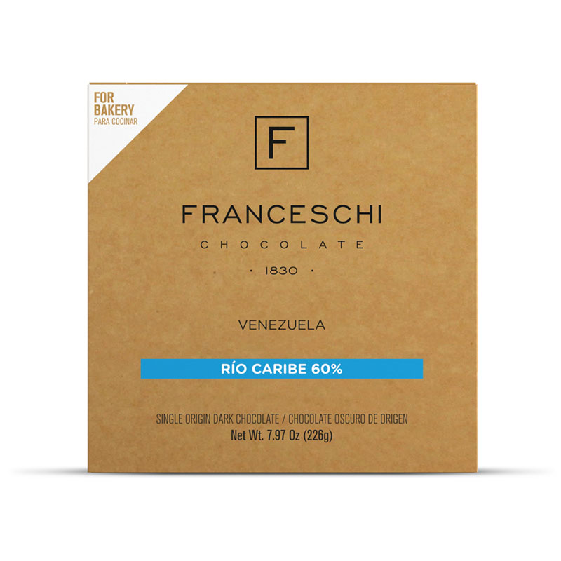 CHOCOLATE FRANCESCHI RIO CARIBE 60% 226 GR.