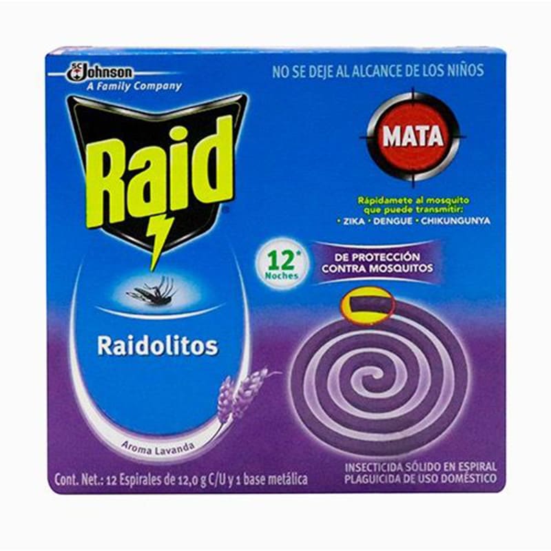 REPELENTE RAID LAVANDA 12UNI