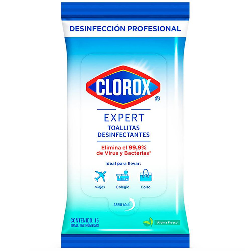 TOALLAS DESINFECTANTES CLOROX 15 UNI