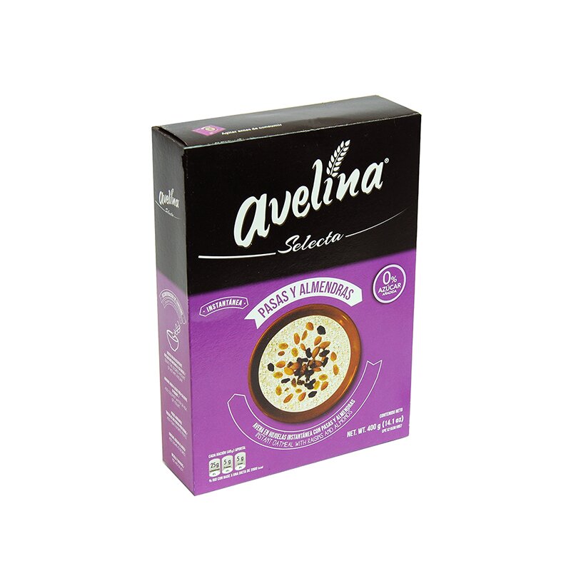 AVENA SELECTA AVELINA DE PASAS Y ALMENDRAS 400 G