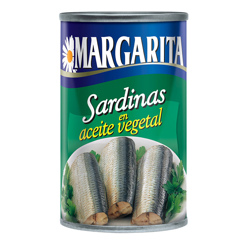 SARDINAS MARGARITA EN ACEITE VEGETAL 170 GR