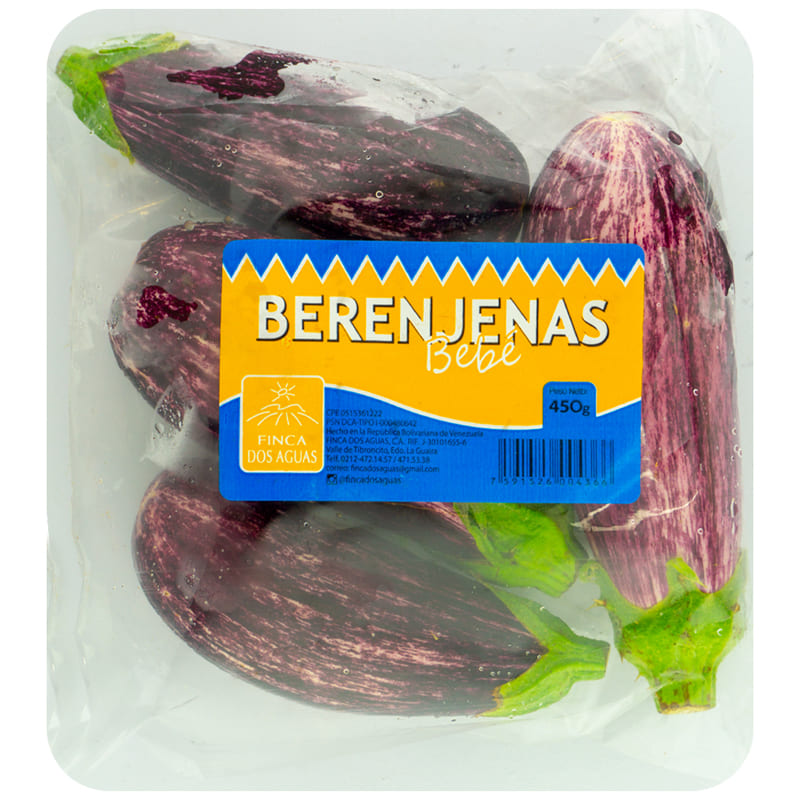 BERENJENAS BEBÉ FINCA DOS AGUAS 450GR