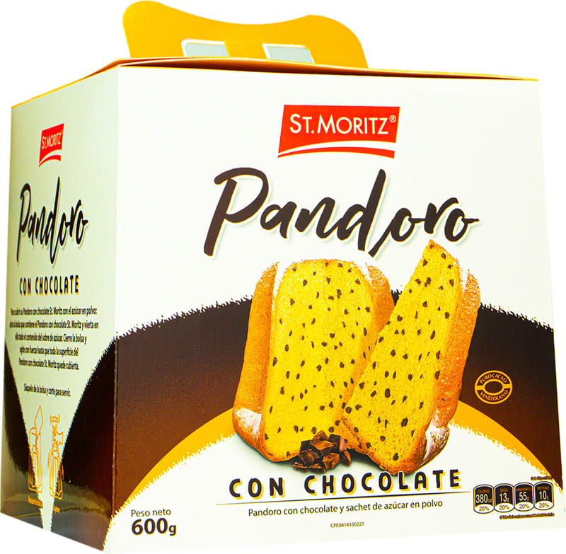 PANETTONE CON CHOCOLATE ST.MORITZ 600GR