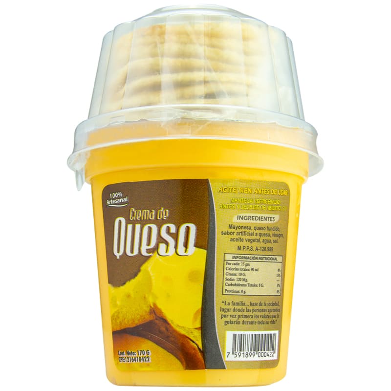 CREMA DE QUESO GOURMET TINITA 170 GR