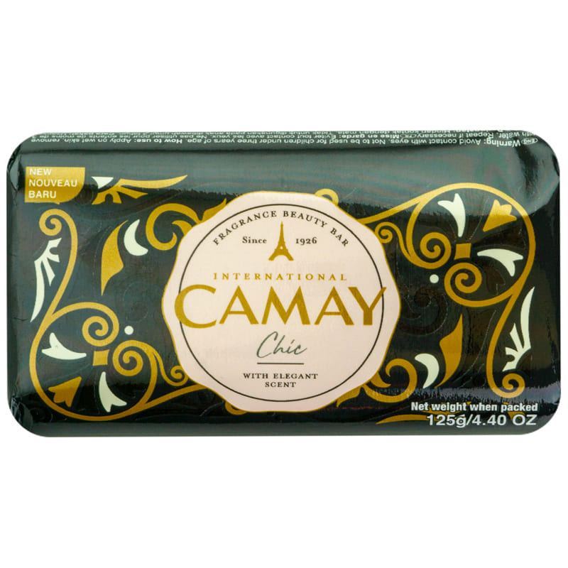 JABON CAMAY CHIC BLACK 125 GR