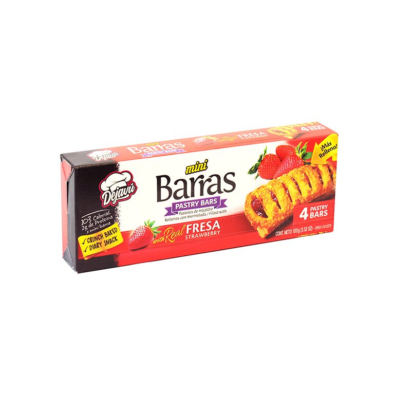 MINI BARRAS DE FRESA DELIVEY 100GR