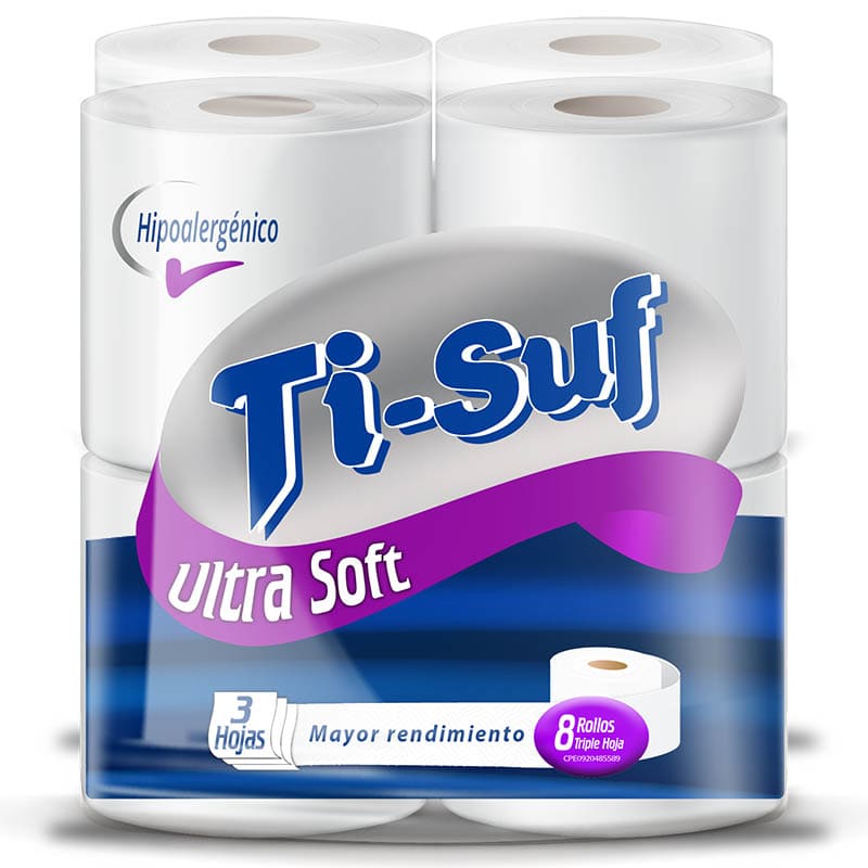 PAPEL HIGIENICO TI-SUF 8 UIDADES