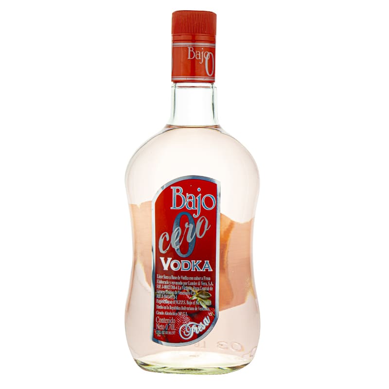 Vodka Bajo Cero Fresa 0.70Ml