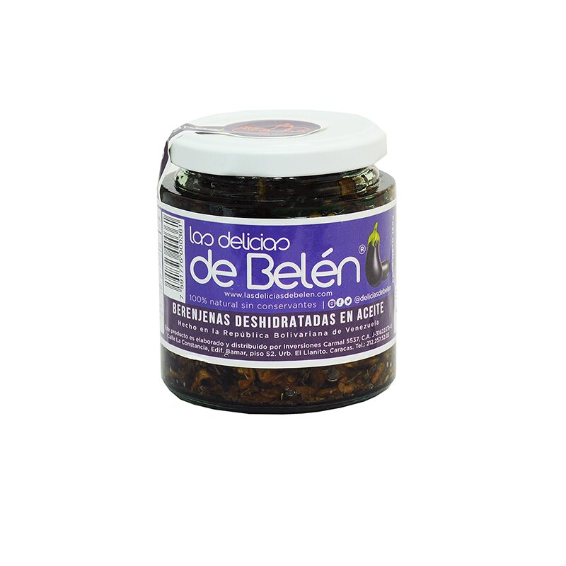 BERENJENAS DESHIDRATADAS EN ACEITE LAS DELICIAS DE BELÉN