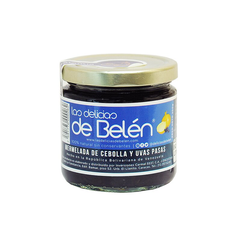 MERMELADA 200 GR CEBOLLAS Y UVAS PASAS