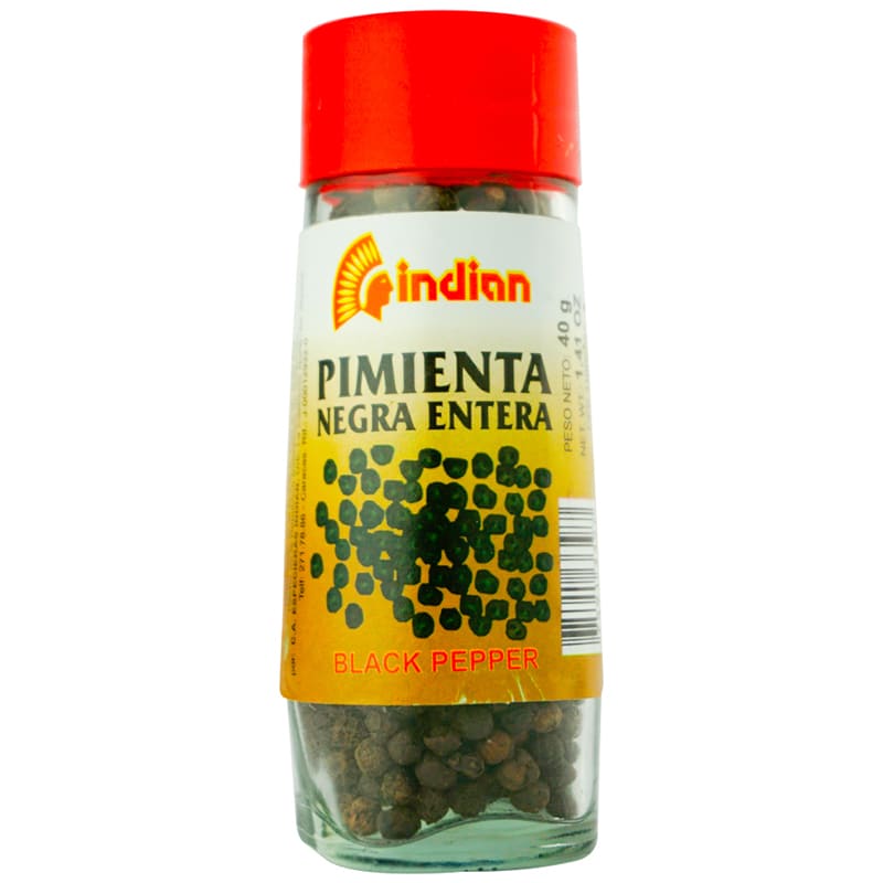 PIMIENTA NEGRA ENTERA INDIAN 40 GR