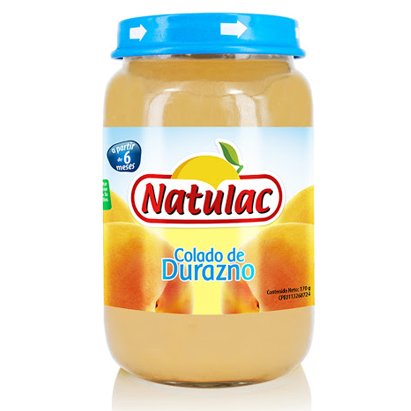 COMPOTA DE DURAZNO NATULAC 186GR