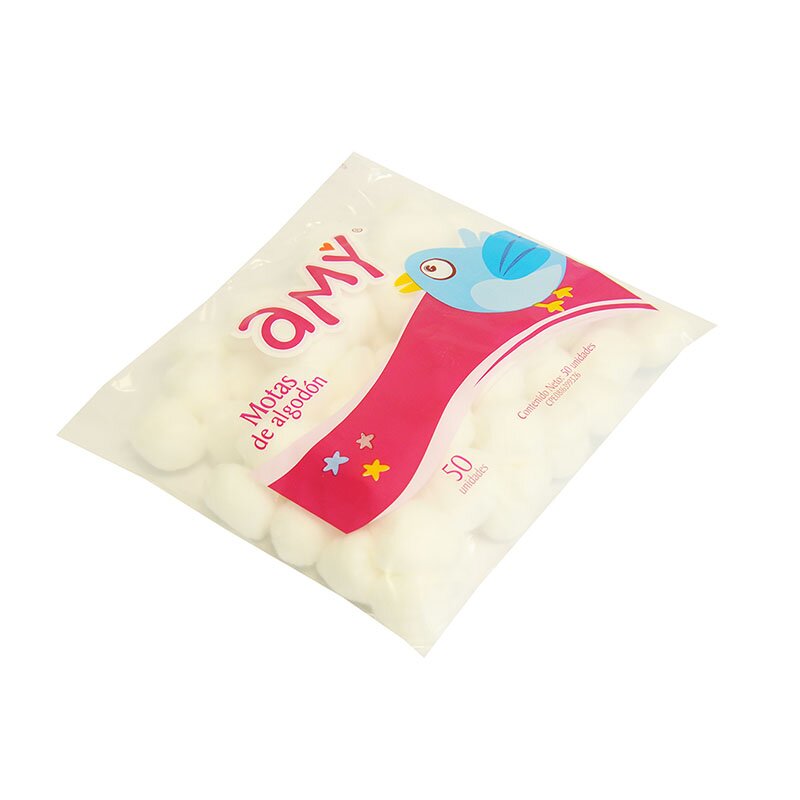 MOTAS DE ALGODON AMY 50 UNIDADES