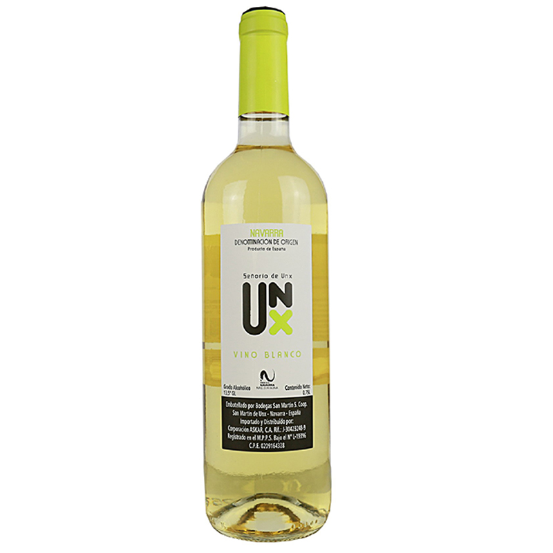 VINO BLANCO UNX JOVEN VIURA 0.75 L