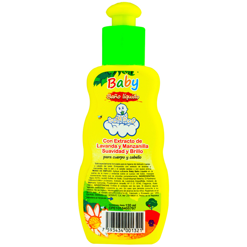 COLONIA BABY LAVANDA Y MANZANILLA 120ML
