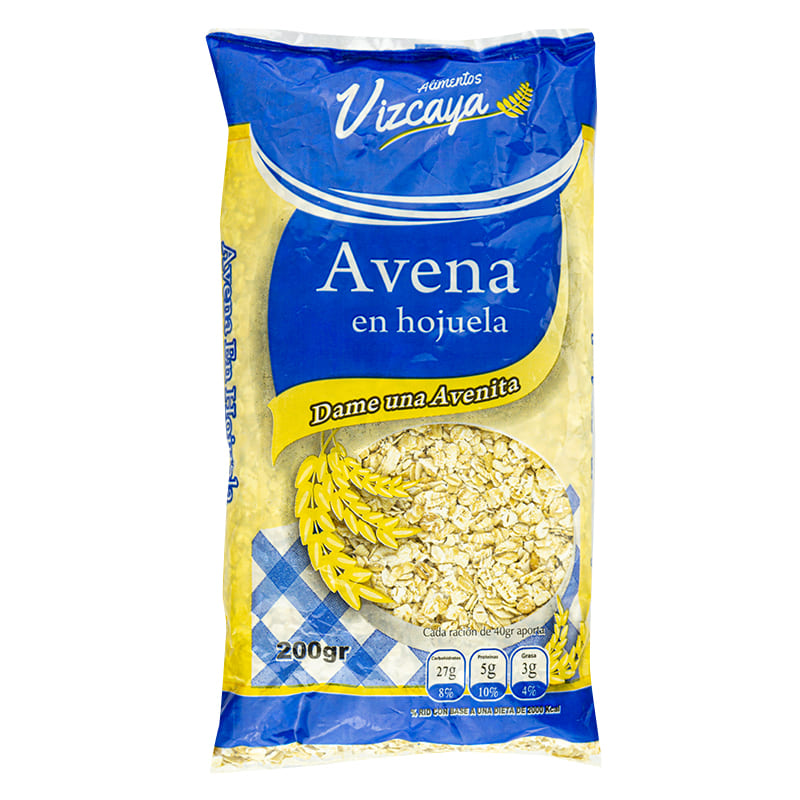 Avena en Hojuelas Vizcaya 200Gr