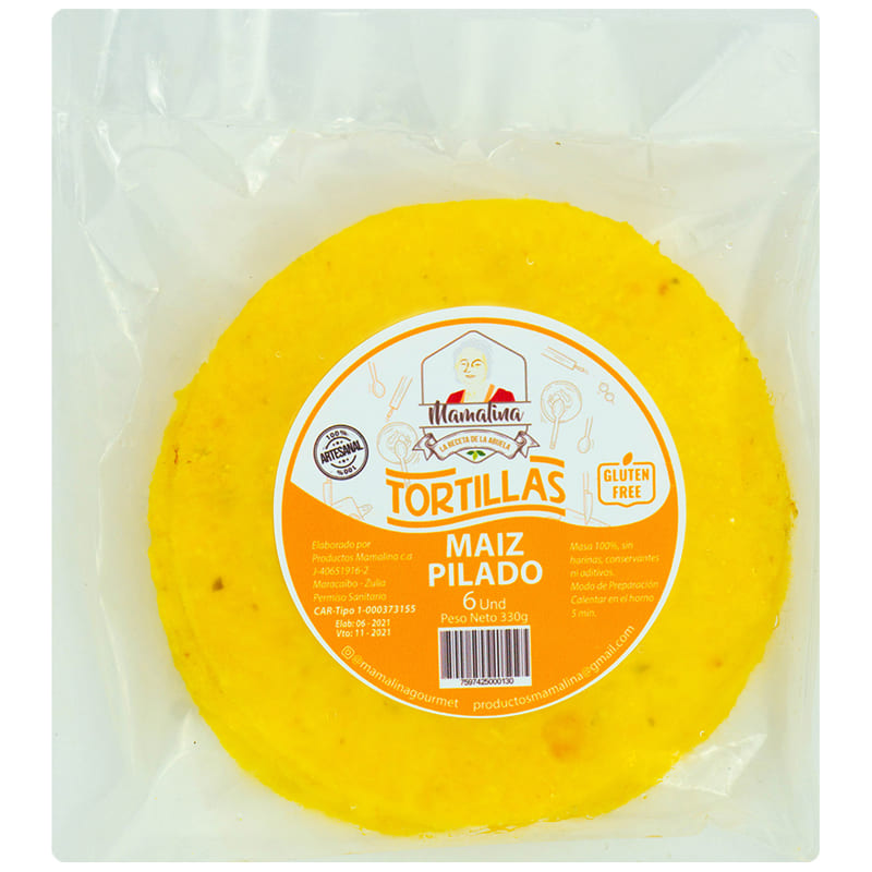 TORTILLAS MAIZ PILADO MAMALINA 330GR