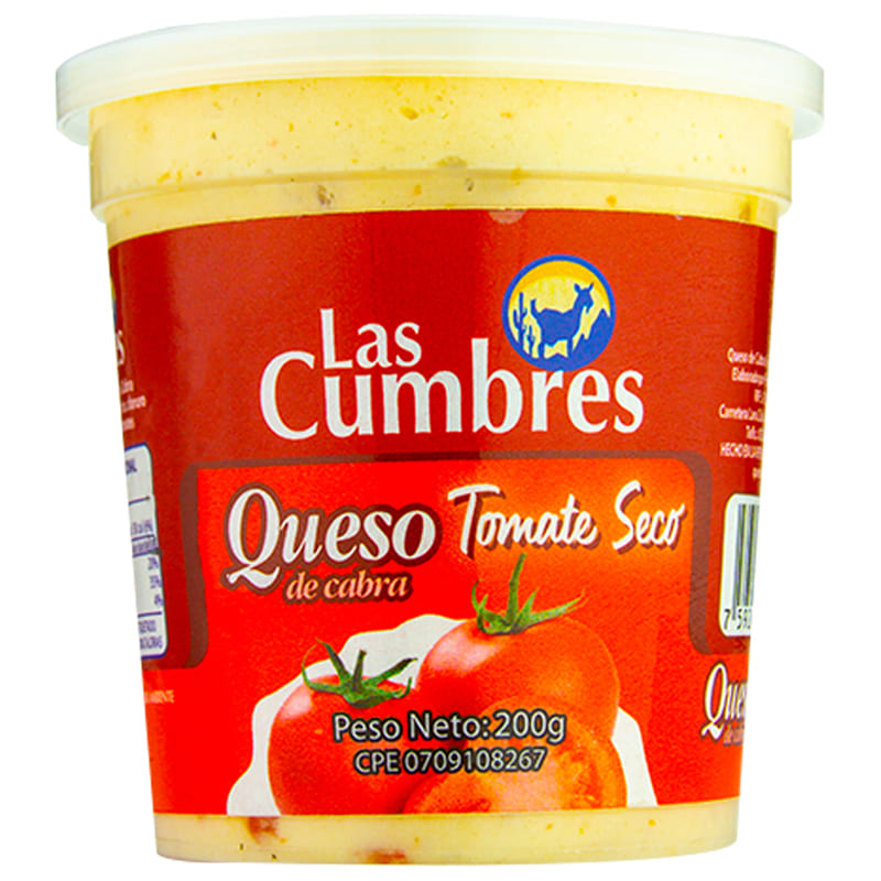 LAS CUMBRES QUESO 200 GR CABRA TOMATE SECO