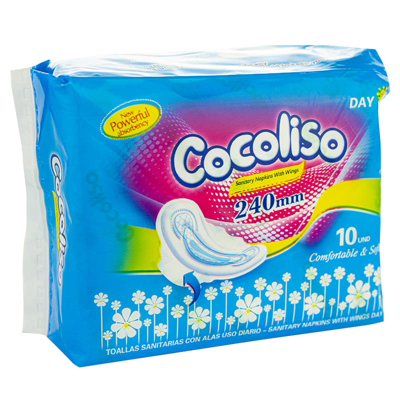 Toalla Femenina Cocoliso Día 10 Unidades