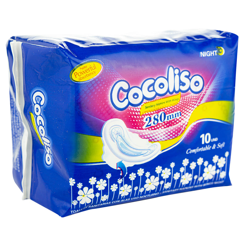 Toalla Femenina Cocoliso Noche 10 Unidades