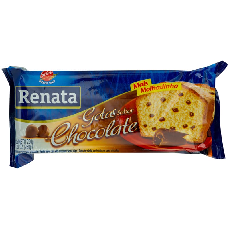 TORTA RENATA GOTAS DE CHOCOLATE 250 GR