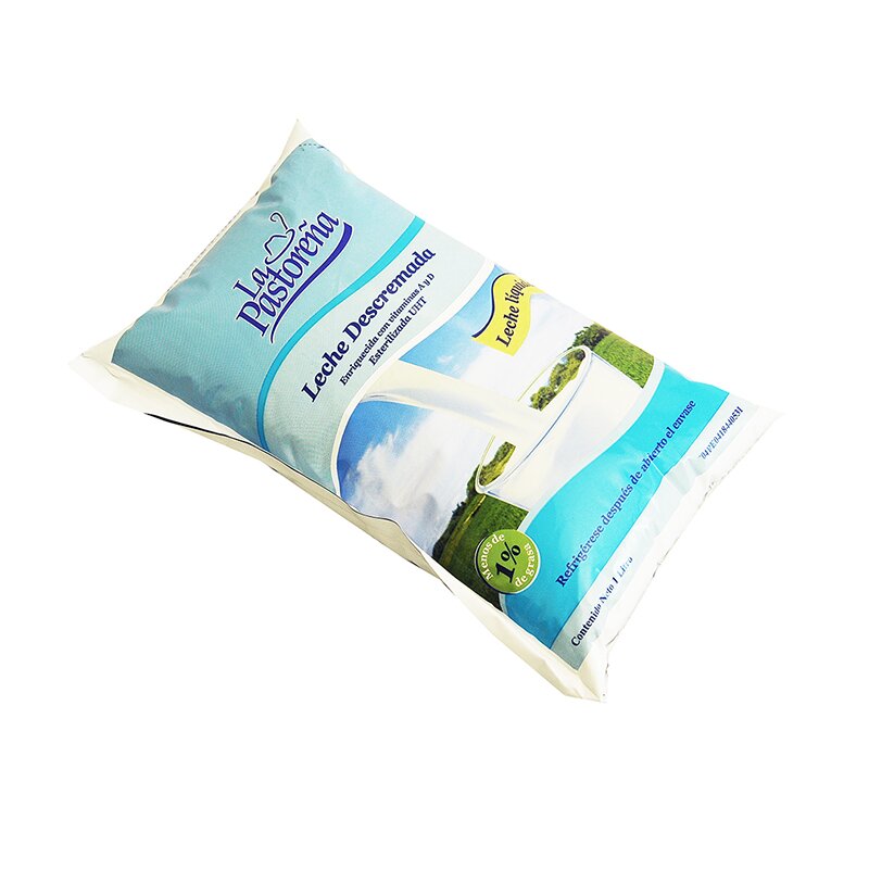 LECHE DESCREMADA LA PASTOREÑA BOLSA 1 L 