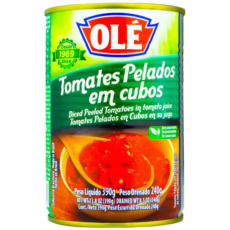 TOMATES PELADOS EN CUBO OLE 240GR