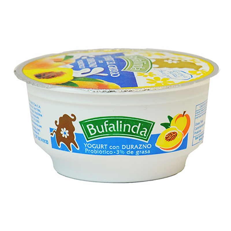 YOGURT GRIEGO DURAZNO BUFALINDA  180GR