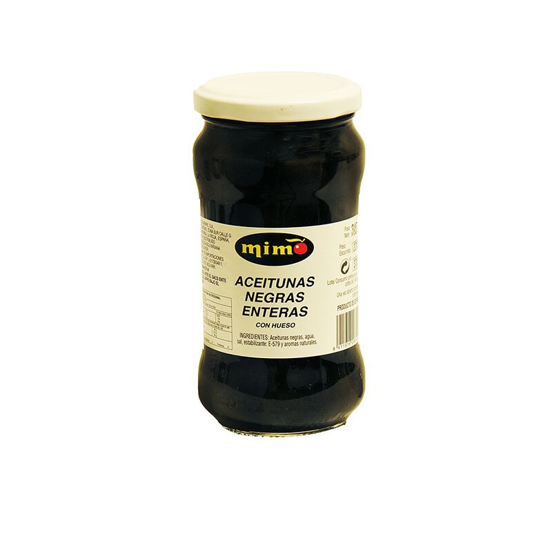 ACEITUNAS NEGRAS MIMO ENTERAS 340 GR