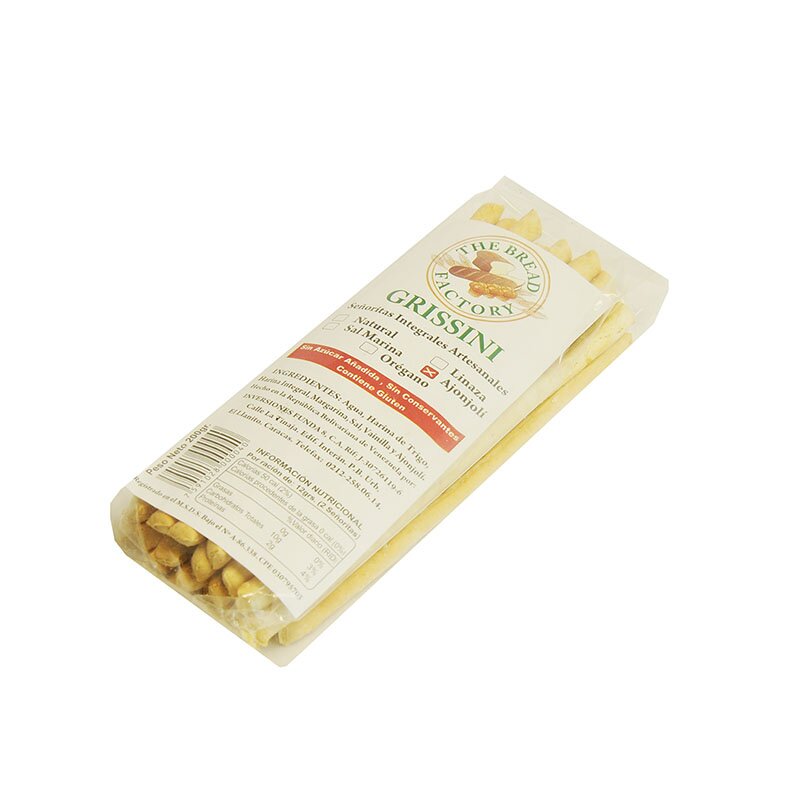 PALITOS DE PAN CON AJONJOLI GRISSINI THE BREAD FACTORY 200GR