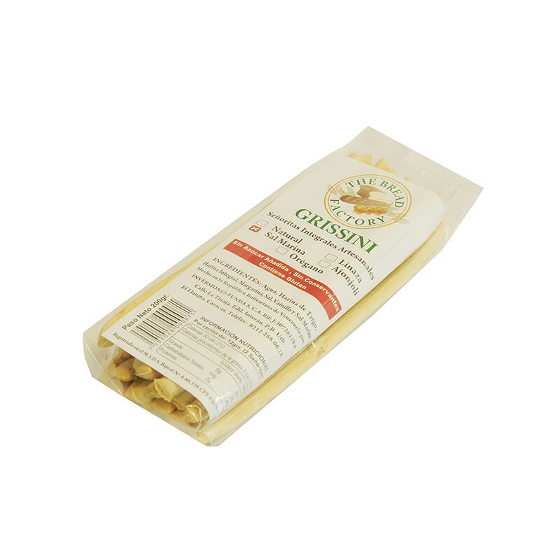 PALITOS DE PAN THE BREAD FACTORY GRISSINI OREGANO 200GR