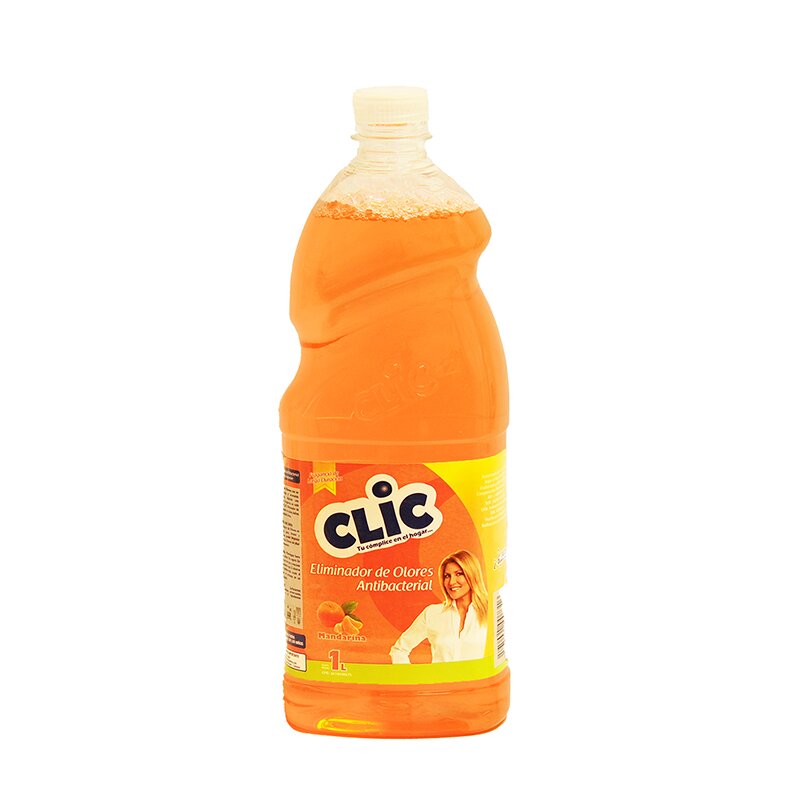 ELIMINADOR DE OLORES ANTIBACTERIAL CLIC MANDARINA 1 LT
