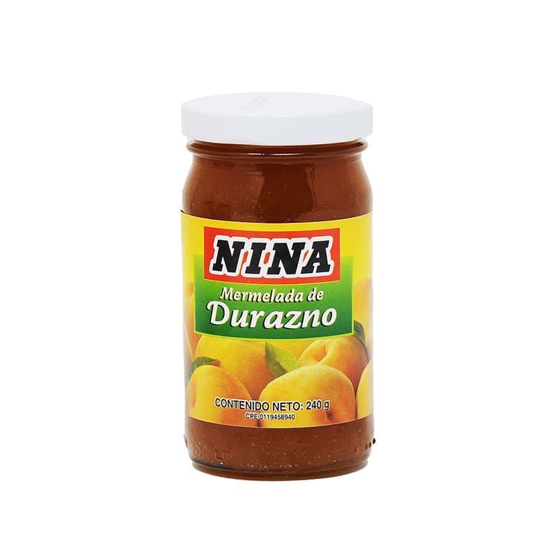 MERMELADA DURAZNO NINA 240 GR