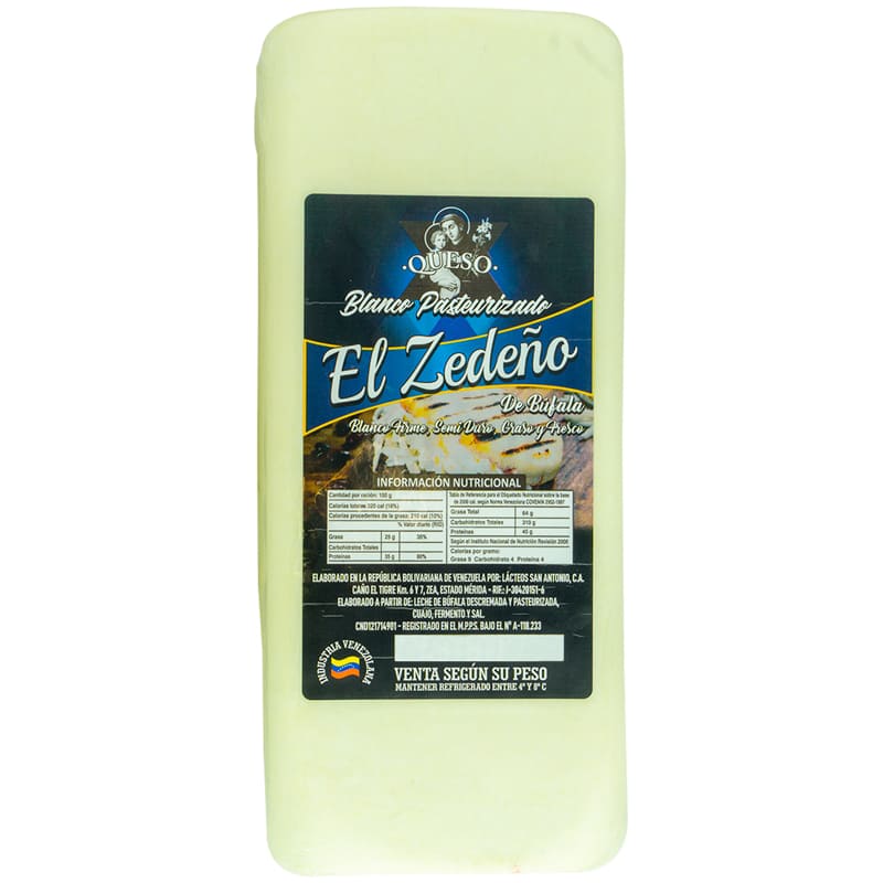 QUESO PASTEURIZADO ZEDEÑO KG