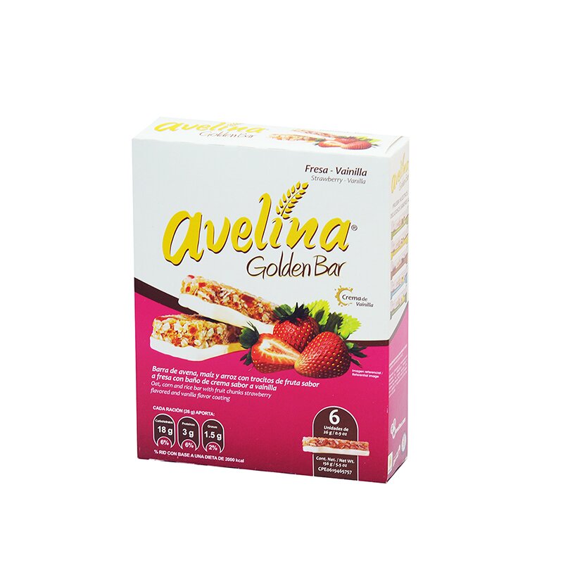 AVELINA GOLDEN BAR FRESA 8x156GR