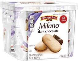 GALLETA MILANO DARK CHOCOLATE 20X2UND