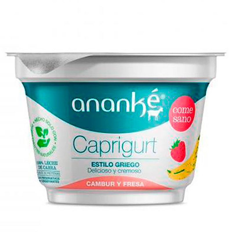 YOGURT CAPRIGURT CAMBUR FRESA ANANKE 430 GR