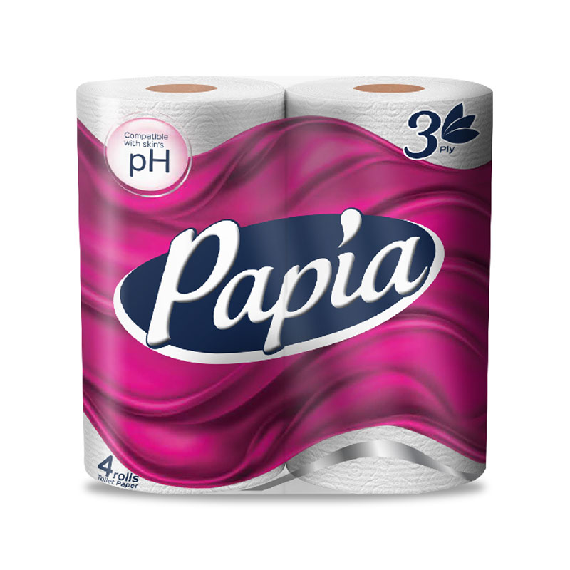 PAPEL HIGIÉNICO PAPÍA 4 ROLLOS