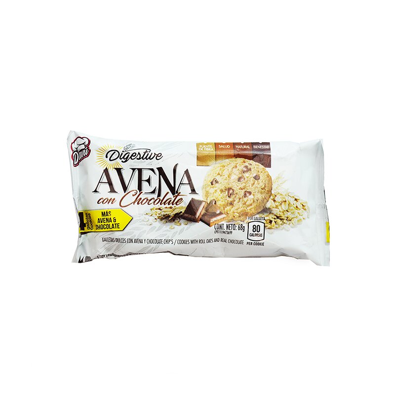 GALLETA DAVU AVENA CHOCOLATE 68GR
