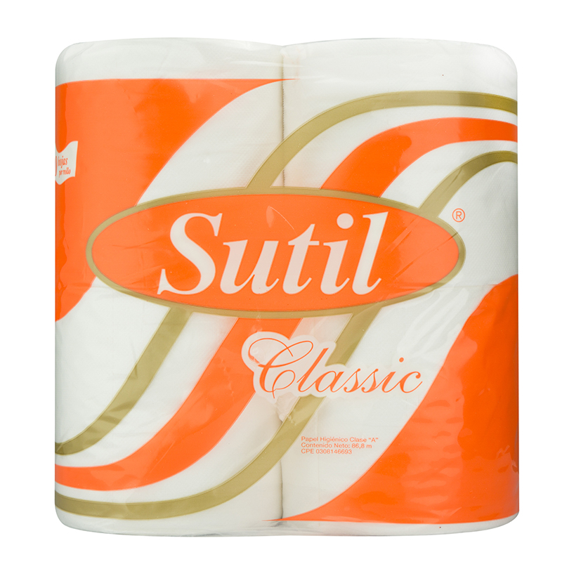 Papel Higienico Sutil Casico 4 Rollos