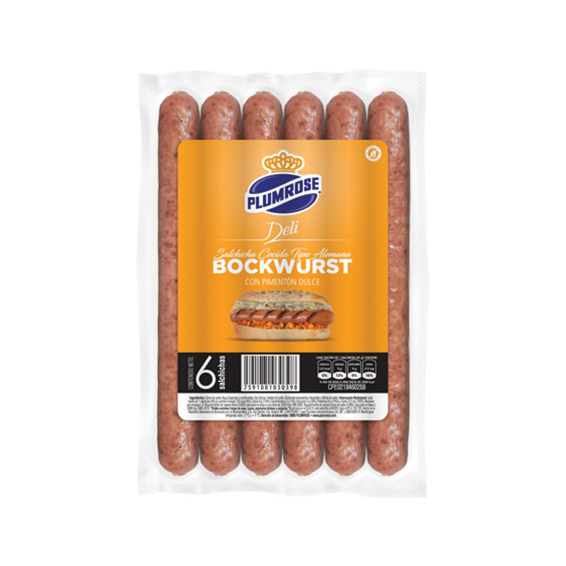 SALCHICHA ALEMANA BOCKWURST DELI PL