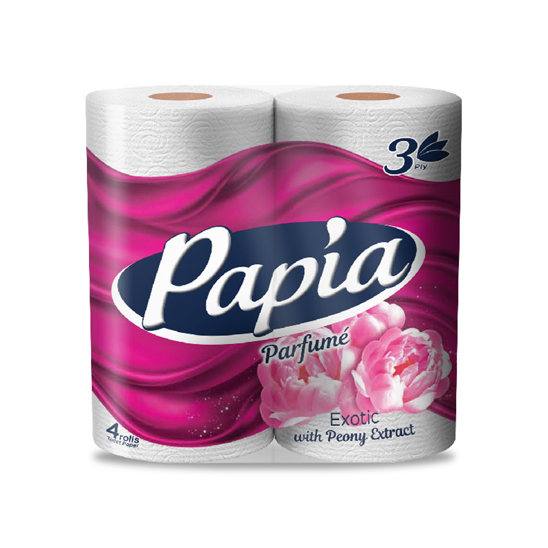 PAPEL HIGIÉNICO PAPÍA PERFUMADO 4 ROLLOS