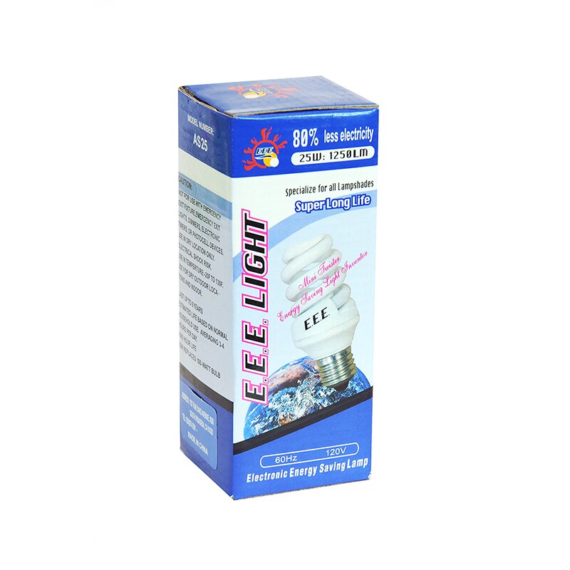 BOMBILLO E.E.E. LIGHT ESPIRAL AHORRADOR 25W 120V