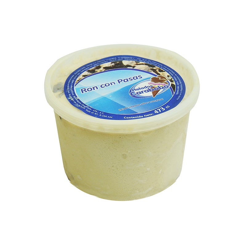 CARABOBO HELADO RON PASA 473ML
