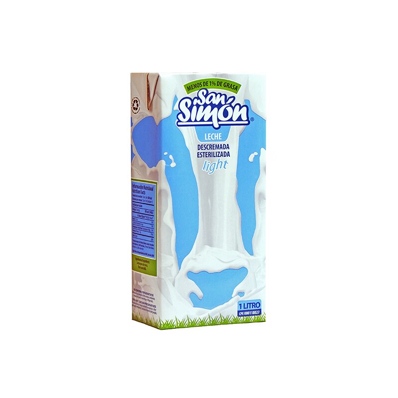SAN SIMON LECHE DESCREMADA UHT 1 LT