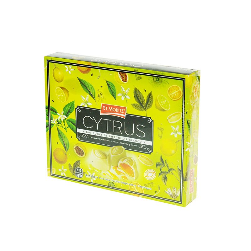 BOMBONERA 8 BOMBONES ST.MORITZ CYTRUS 115GR
