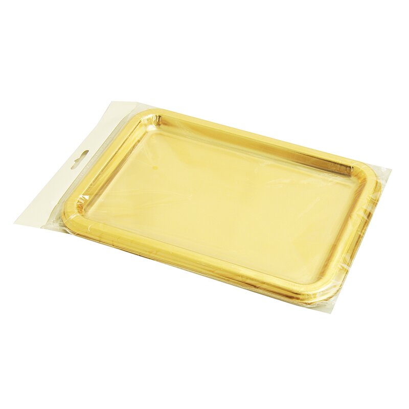 BANDEJA ARANT BRONCE RECTANGULAR 28X20CM PAQ. 6UND