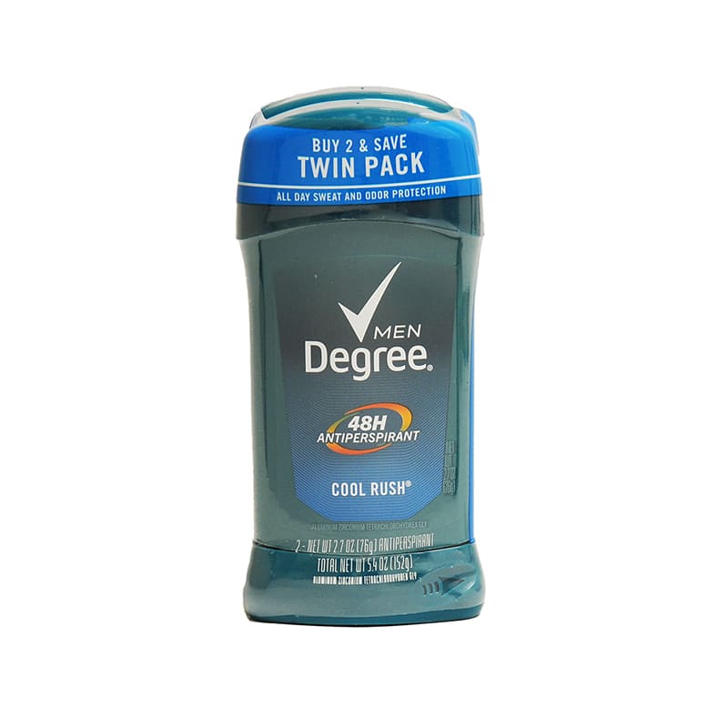 DESODORANTE DEGREE COOL RUSH MEN TWIN PACK 152G