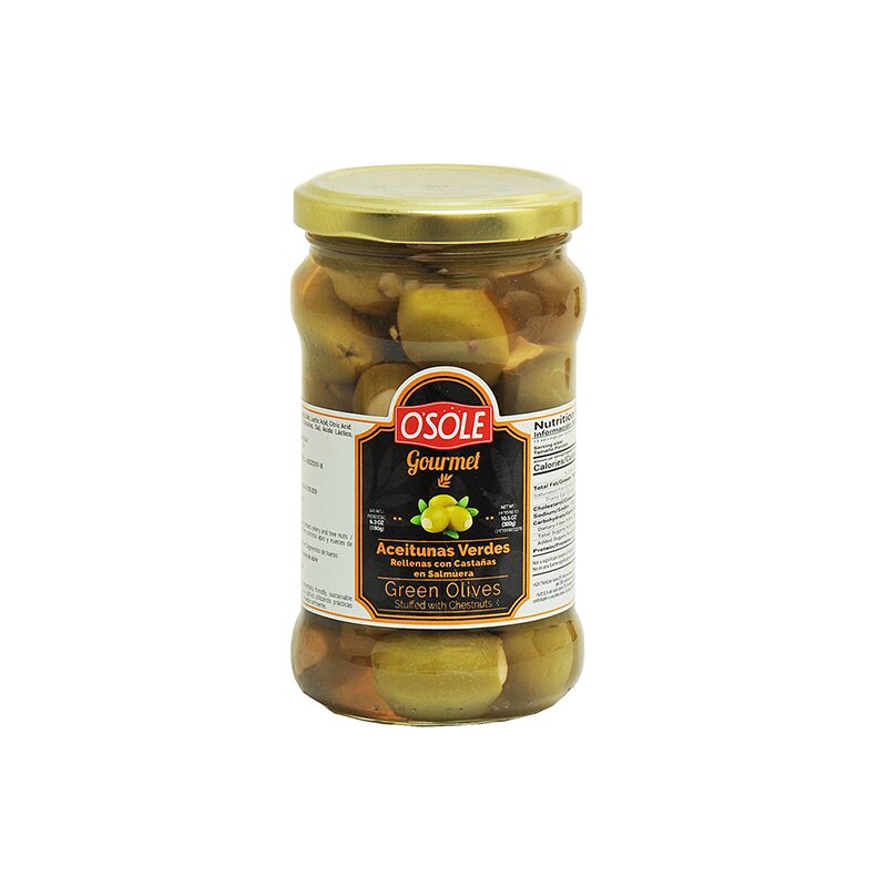 ACEITUNAS RELLENAS O'SOLE CON CASTAÑA