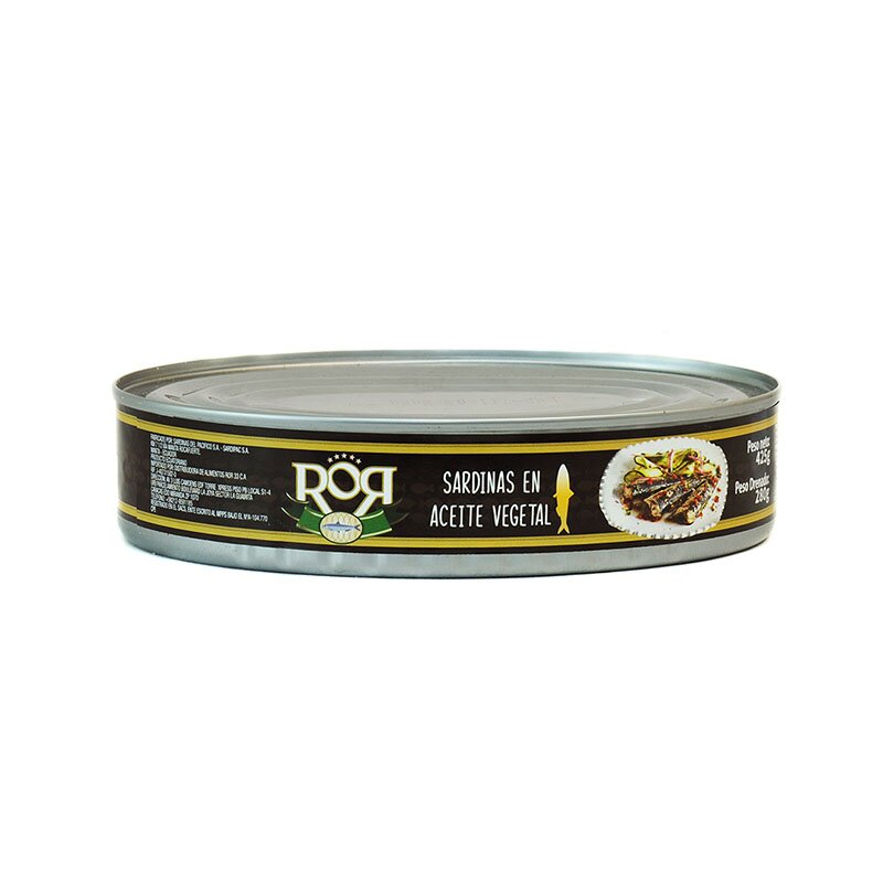 SARDINA ROR EN ACEITE VEGETAL 425 GR